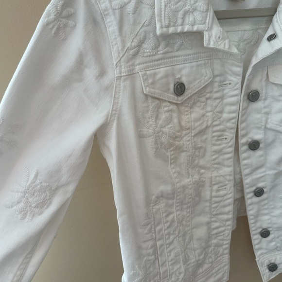 Anthropologie White Embroidered Jacket - Picture 2 of 6